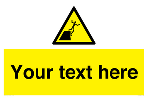 Custom Warning unstable cliff edge